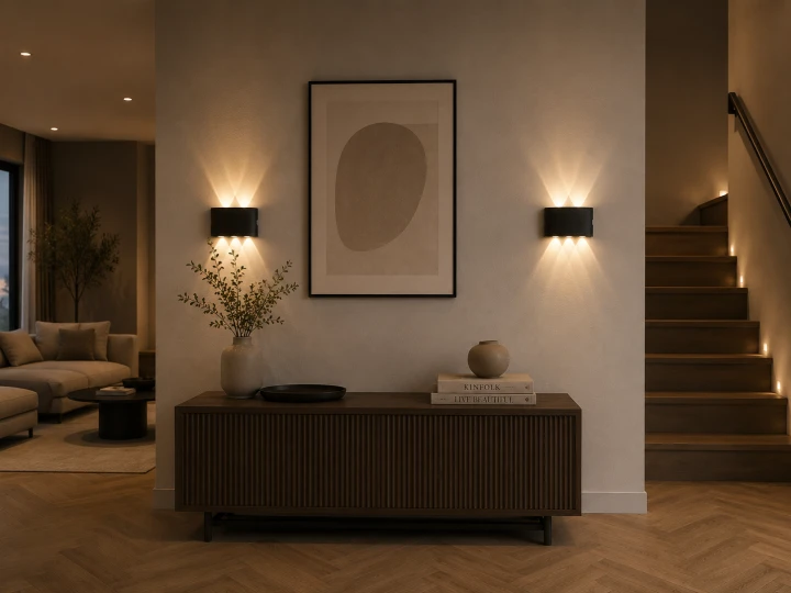 Kinkiet ścienny LED Velora 6 W wodoodporny czarny