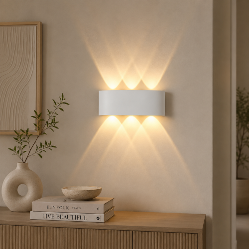 Kinkiet ścienny LED Velora 8 W wodoodporny biały