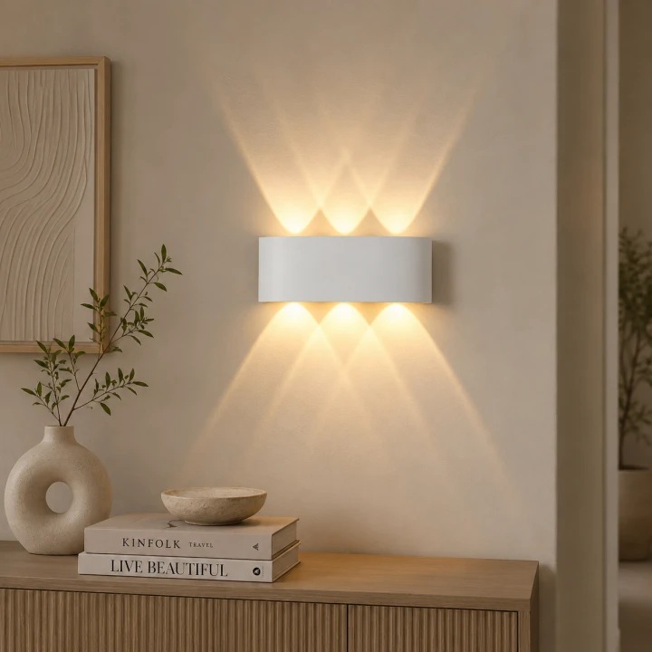 Kinkiet ścienny LED Velora 8 W wodoodporny biały