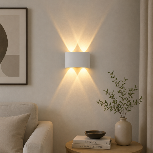Kinkiet ścienny LED Velora 6 W wodoodporny biały