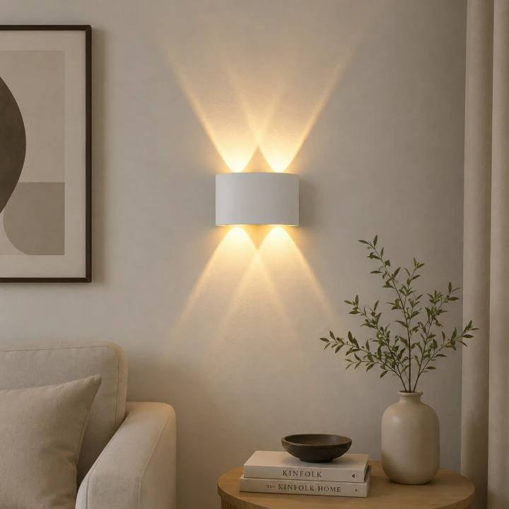 Kinkiet ścienny LED Velora 6 W wodoodporny biały