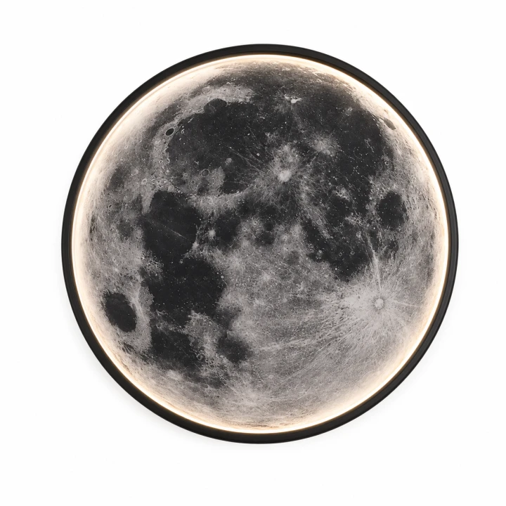 Lampa ścienna LED Moonlux Księżyc 3D 40 cm