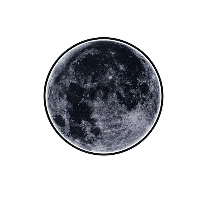 Lampa ścienna oświetlenie LED Moonlux Księżyc 3D Moon Plafon 55 cm