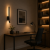 Kinkiet LED do Czytania Czarny Linea Focus Nowoczesna Lampa Ścienna 2w1 Nocna 43 CM