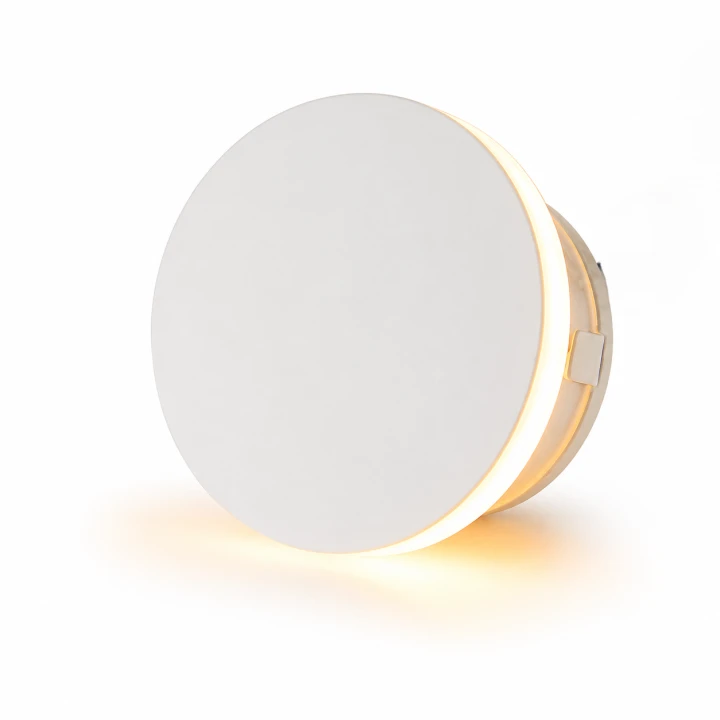 Kinkiet Elewacyjny LED z Czujnikiem Ruchu Aqua Eclipse Wodoodporna Lampa IP65 Biała z Efektem Halo
