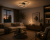 Lampa Sufitowa LED Czarna Trio Ring 76W Nowoczesny Żyrandol 3 Okręgi na Pilot