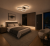 Lampa Sufitowa LED Czarna Trio Ring 76W Nowoczesny Żyrandol 3 Okręgi na Pilot