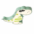 Lampa Dziecięca LED Dino Rex Plafon Sufitowy Zielony Dinozaur 3D do Pokoju Dziecka