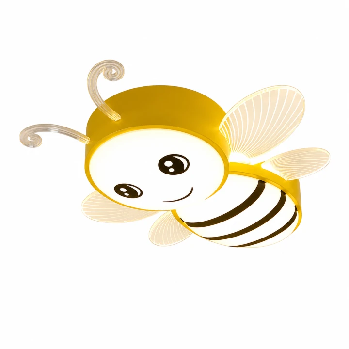 Lampa Dziecięca LED Honey Bee 3D 36W Plafon Sufitowy Wesoła Pszczółka