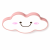 Lampa Dziecięca LED Happy Cloud 3D 32W Plafon Uśmiechnięta Chmurka Pudrowy Róż