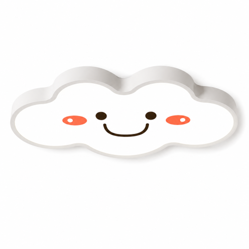 Lampa Dziecięca LED Happy Cloud 3D 32W Plafon Uśmiechnięta Chmurka Klasyczna Biel
