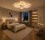 Lampa Sufitowa LED Złota Clover Gold 55W Ekskluzywny Żyrandol Pętle Glamour 70cm Pilot + Aplikacja