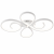 Lampa Sufitowa LED Biała Clover White 55W Ekskluzywny Żyrandol Pętle Glamour 70cm Pilot + Aplikacja