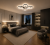 Lampa Sufitowa LED Czarna Clover Black 55W Ekskluzywny Żyrandol Pętle Glamour 70cm Pilot + Aplikac