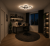 Lampa Sufitowa LED Czarna Clover Black 55W Ekskluzywny Żyrandol Pętle Glamour 70cm Pilot + Aplikac