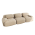 Sofa 3-osobowa modułowa Cordsamt 298 cm  miękka tapicerka, szerokie siedzisko