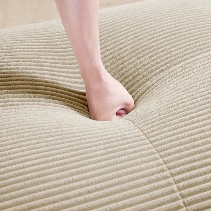 Sofa 3-osobowa modułowa Cordsamt 298 cm  miękka tapicerka, szerokie siedzisko