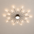 Lampa Sufitowa LED Czarno-Złota Starry Night XXL 105cm Modern Żyrandol 20 Ramion Dmuchawiec