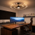 Lampa Sufitowa LED Czarno-Złota Starry Night Giant 128cm Luksusowy Żyrandol 30 Ramion Dmuchawiec