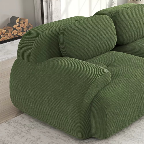 Sofa 2-osobowa modułowa Cordsamt 208cm new design
