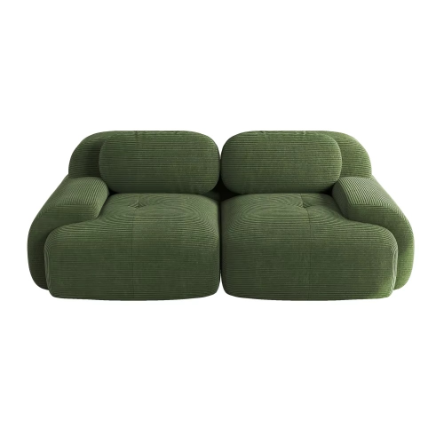 Sofa 2-osobowa modułowa Cordsamt 208cm new design