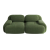 Sofa 2-osobowa modułowa Cordsamt 208cm new design
