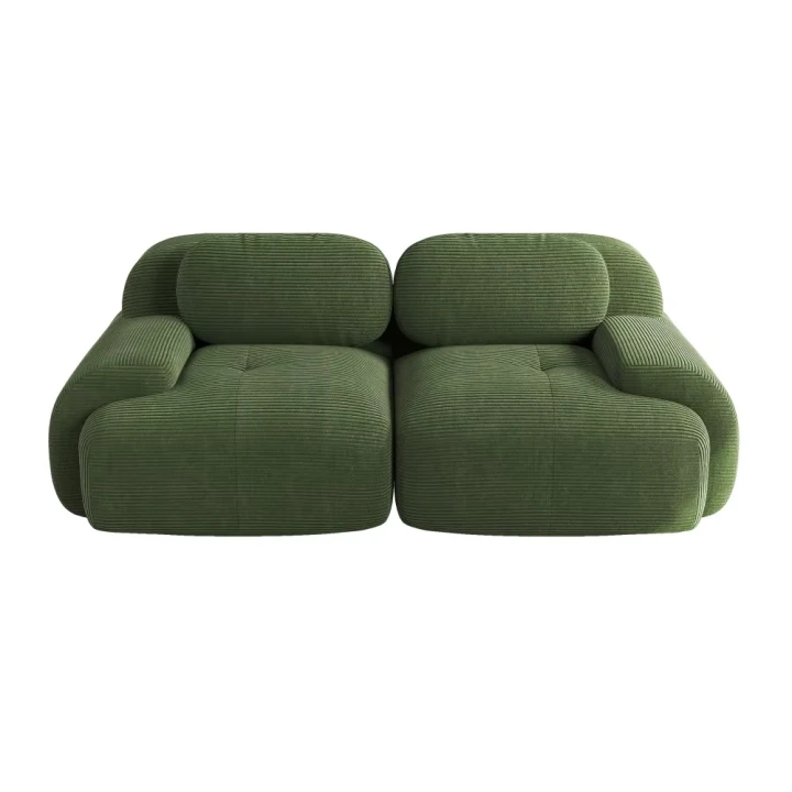 Sofa 2-osobowa modułowa Cordsamt 208cm new design