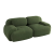 Sofa 2-osobowa modułowa Cordsamt 208cm new design