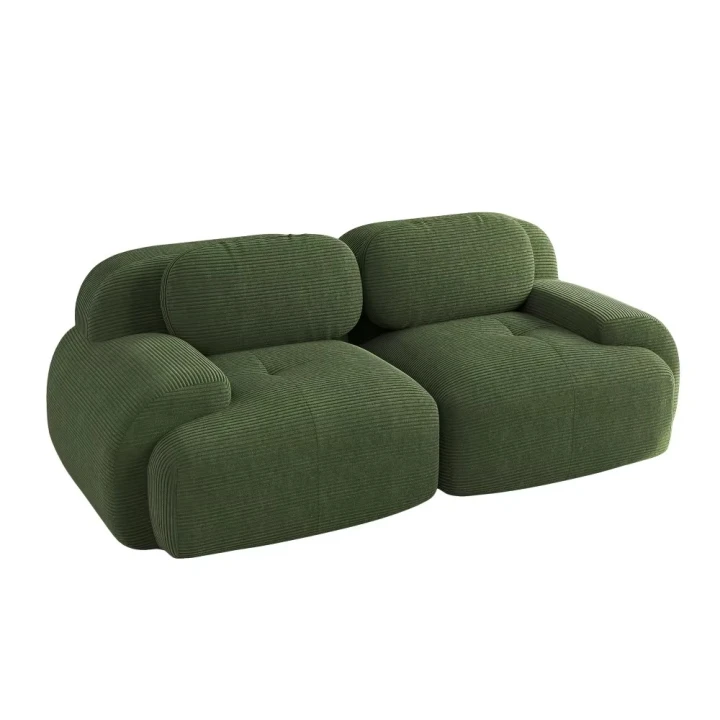 Sofa 2-osobowa modułowa Cordsamt 208cm new design