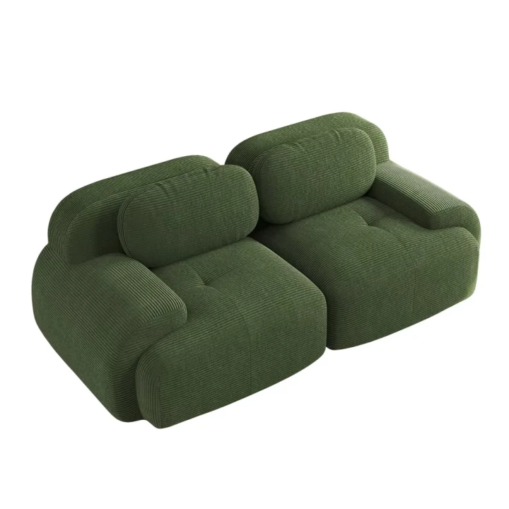 Sofa 2-osobowa modułowa Cordsamt 208cm new design