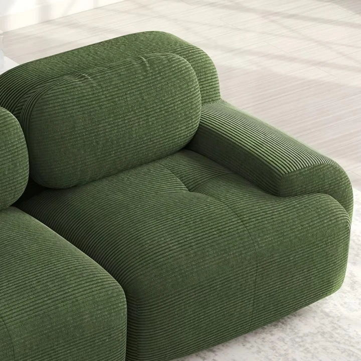 Sofa 2-osobowa modułowa Cordsamt 208cm new design