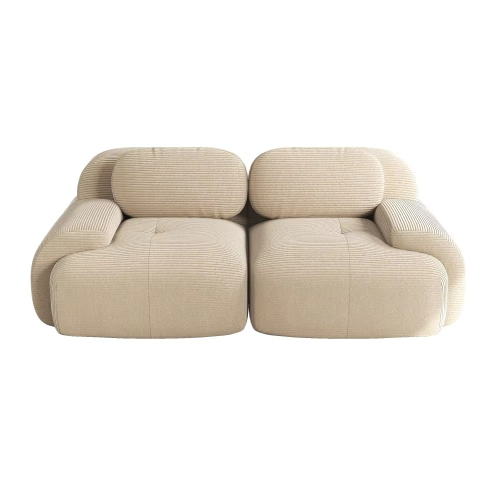 Sofa 2-osobowa modułowa Cordsamt 208cm new design