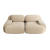 Sofa 2-osobowa modułowa Cordsamt 208cm new design