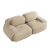 Sofa 2-osobowa modułowa Cordsamt 208cm new design