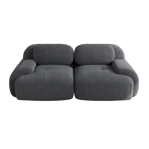 Sofa 2-osobowa modułowa Cordsamt 208cm new design