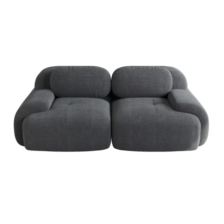 Sofa 2-osobowa modułowa Cordsamt 208cm new design