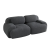 Sofa 2-osobowa modułowa Cordsamt 208cm new design