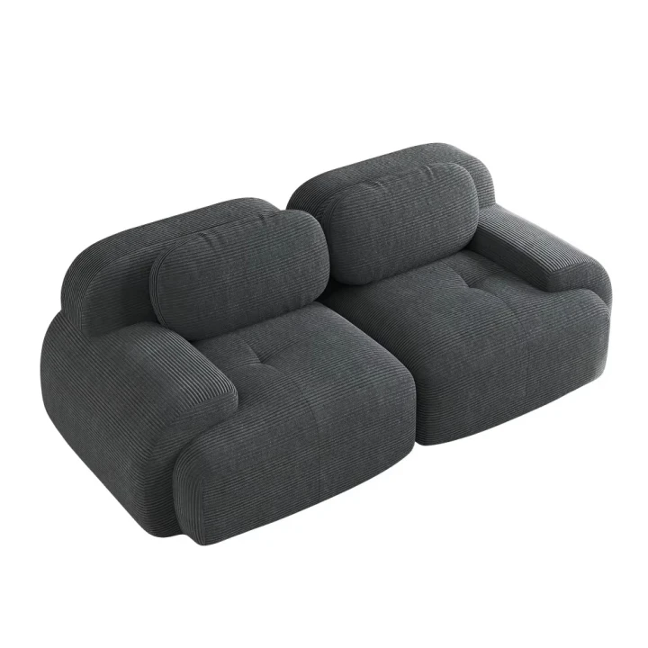 Sofa 2-osobowa modułowa Cordsamt 208cm new design