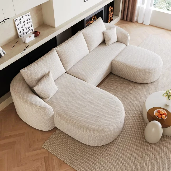 Duża Modułowa Kanapa Chmura Sofa bez montażu 266cm