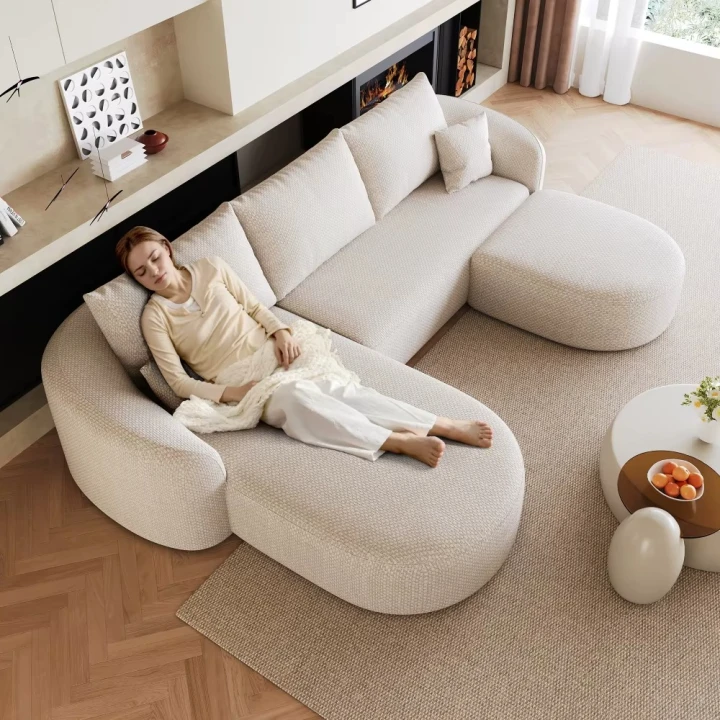 Duża Modułowa Kanapa Chmura Sofa bez montażu 266cm