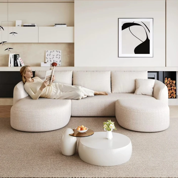 Duża Modułowa Kanapa Chmura Sofa bez montażu 266cm