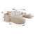 Duża Modułowa Kanapa Chmura Sofa bez montażu 266cm