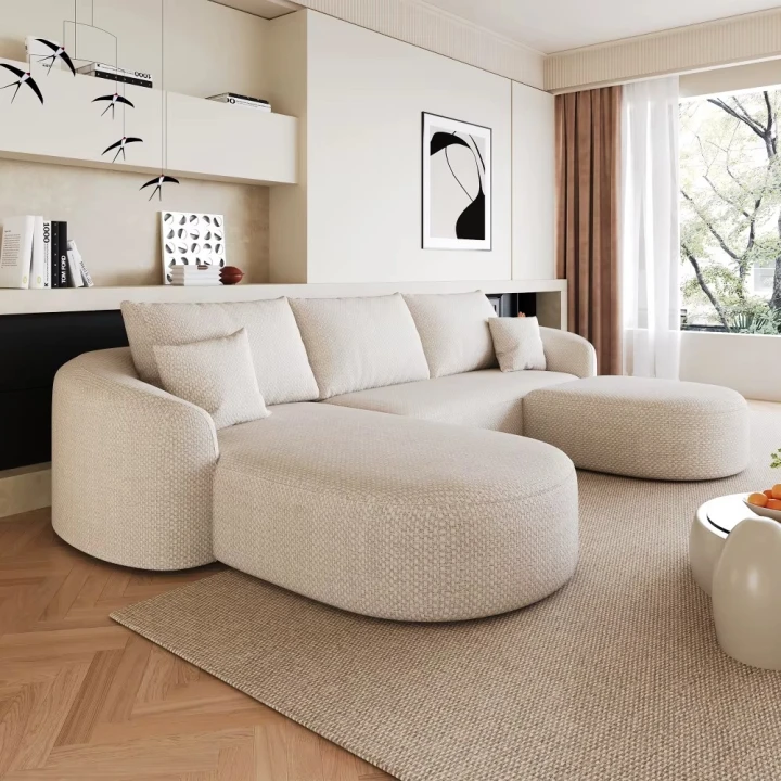 Duża Modułowa Kanapa Chmura Sofa bez montażu 266cm