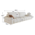 Sofa 260 cm bezszkieletowa modułowa – kompresyjna sofa z głębokim siedziskiem