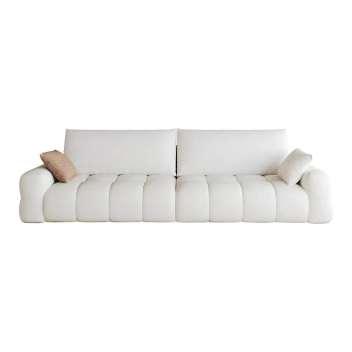 Sofa 260 cm bezszkieletowa modułowa – kompresyjna sofa z głębokim siedziskiem