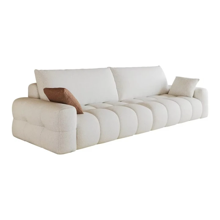 Sofa 260 cm bezszkieletowa modułowa – kompresyjna sofa z głębokim siedziskiem