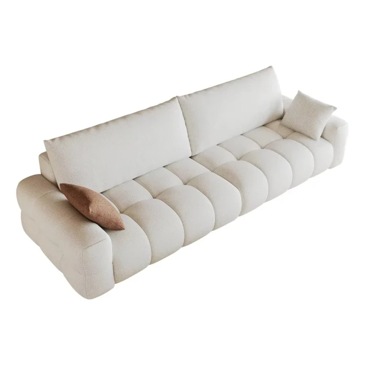 Sofa 260 cm bezszkieletowa modułowa – kompresyjna sofa z głębokim siedziskiem