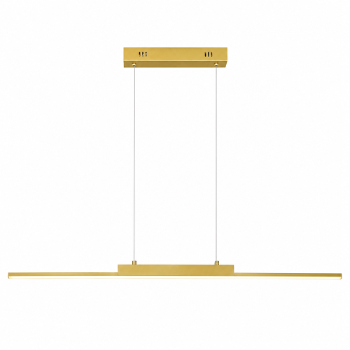 Lampa Wisząca LED Złota Crossline Gold Art 100cm Designerska Liniowa Nad Stół i Wyspę