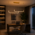 Lampa Wisząca LED Złota Curve Black Line 90cm Liniowy Łuk Nad Stół i Wyspę Modern Loft