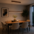 Lampa Wisząca LED Drewniana Natura Line Walnut 120cm Ciemny Orzech Nad Stół i Wyspę Japandi Loft